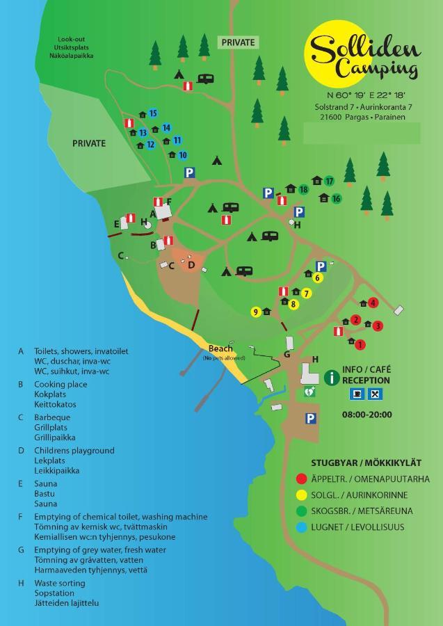 Solliden Camping Pargas Buitenkant foto